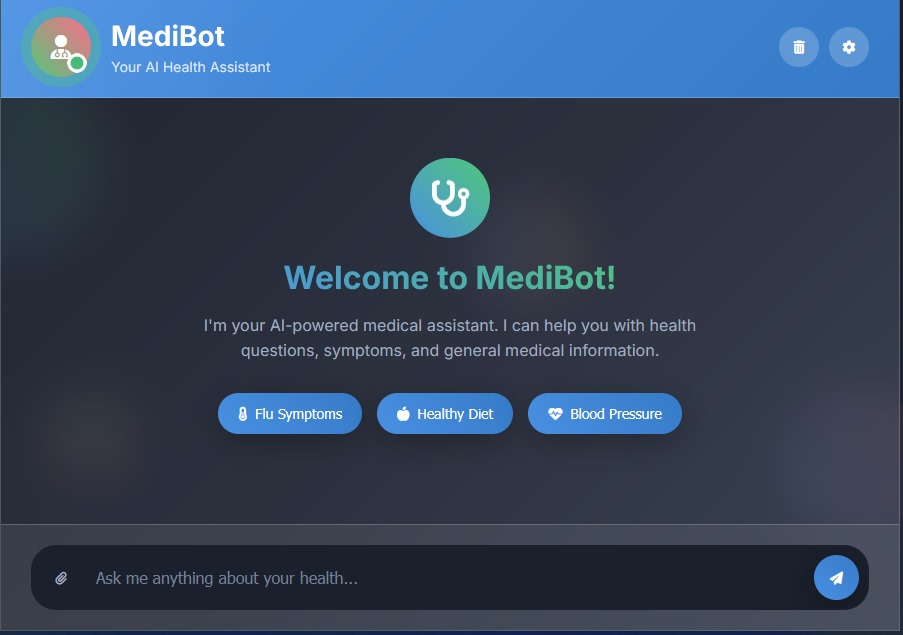 Medical Chatbot Interface
